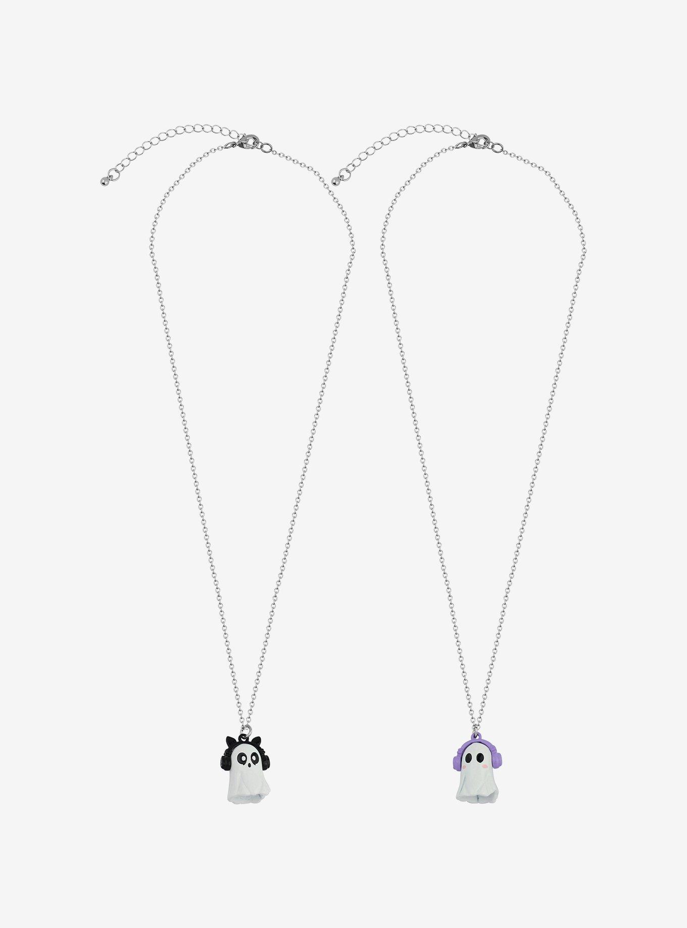Sweet Society Headphones Ghosts Best Friend Necklace Set, , alternate