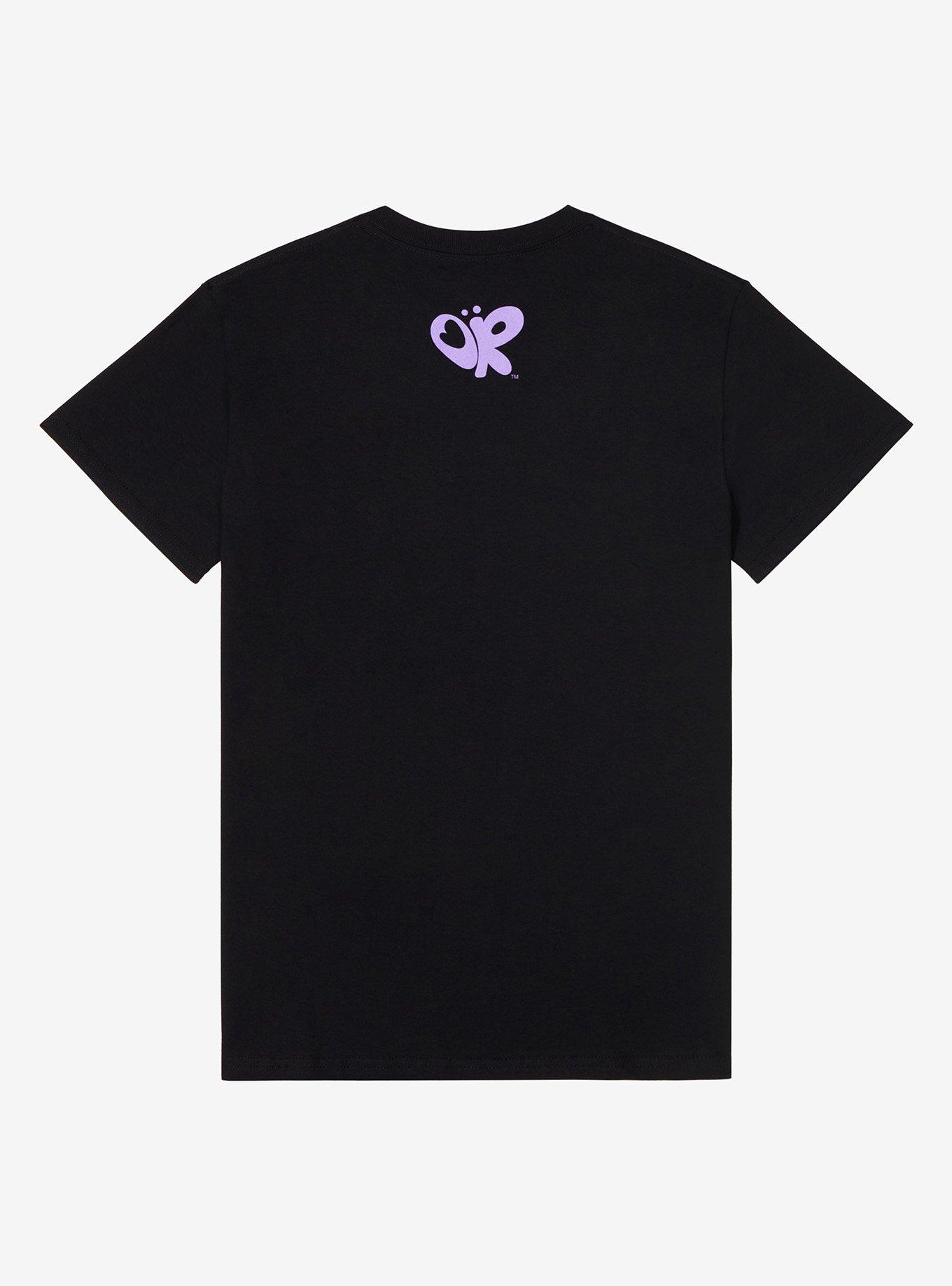 Olivia Rodrigo Guts Album Cover Boyfriend Fit Girls T-Shirt, BLACK, alternate