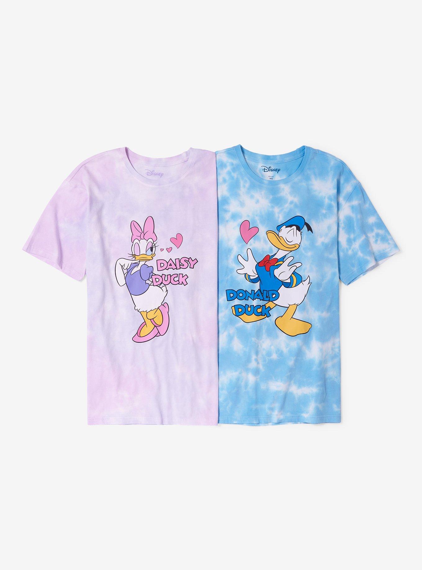 Disney Daisy Duck Tie-Dye Couples T-Shirt - BoxLunch Exclusive, PURPLE, alternate
