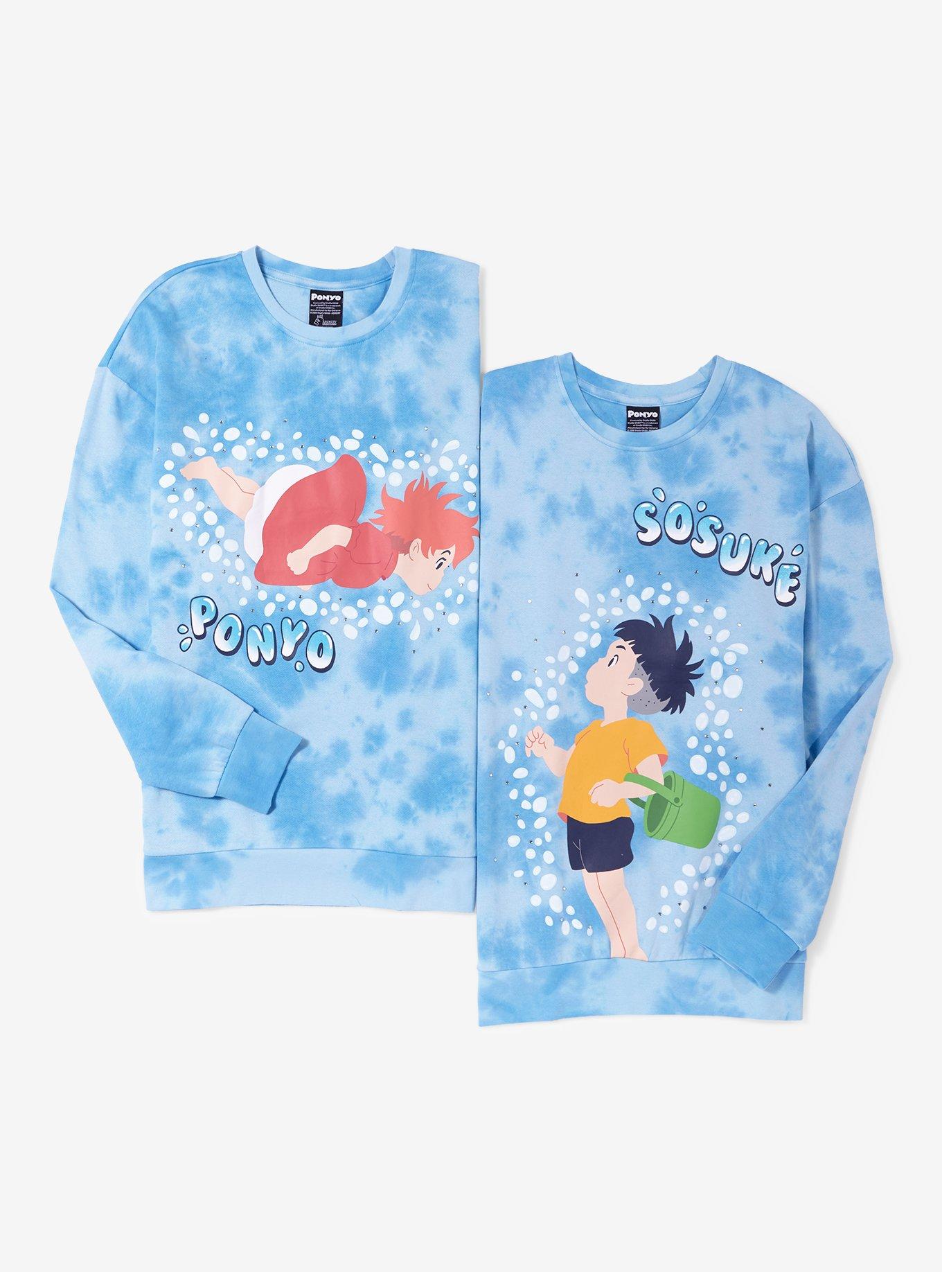 Studio Ghibli Ponyo Sosuke Couples Sweatshirt — BoxLunch Exclusive, BLUE, alternate