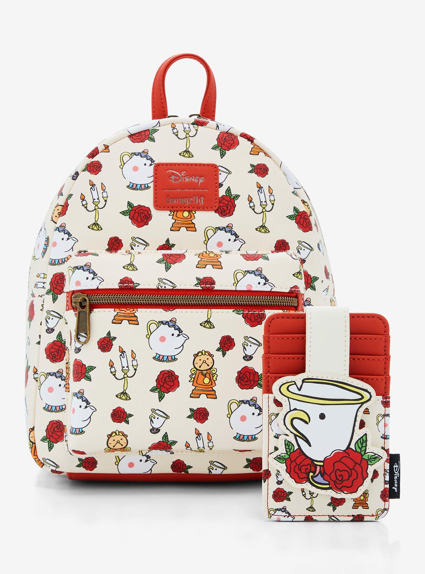 Loungefly Disney Beauty And The Beast Chibi Sidekicks Mini Backpack, , alternate