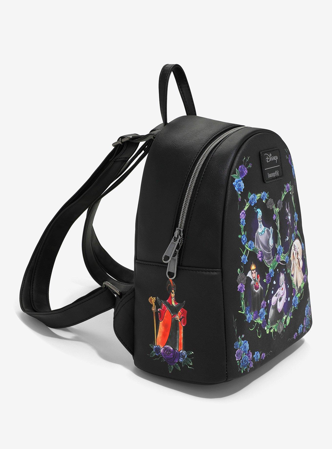 Loungefly Disney Villains Dark Flowers Mini Backpack, , hi-res