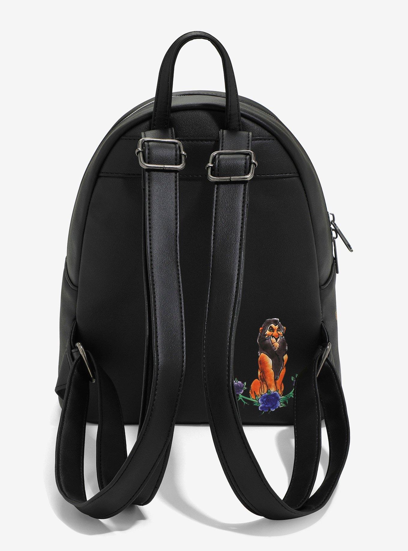Loungefly Disney Villains Dark Flowers Mini Backpack, , alternate