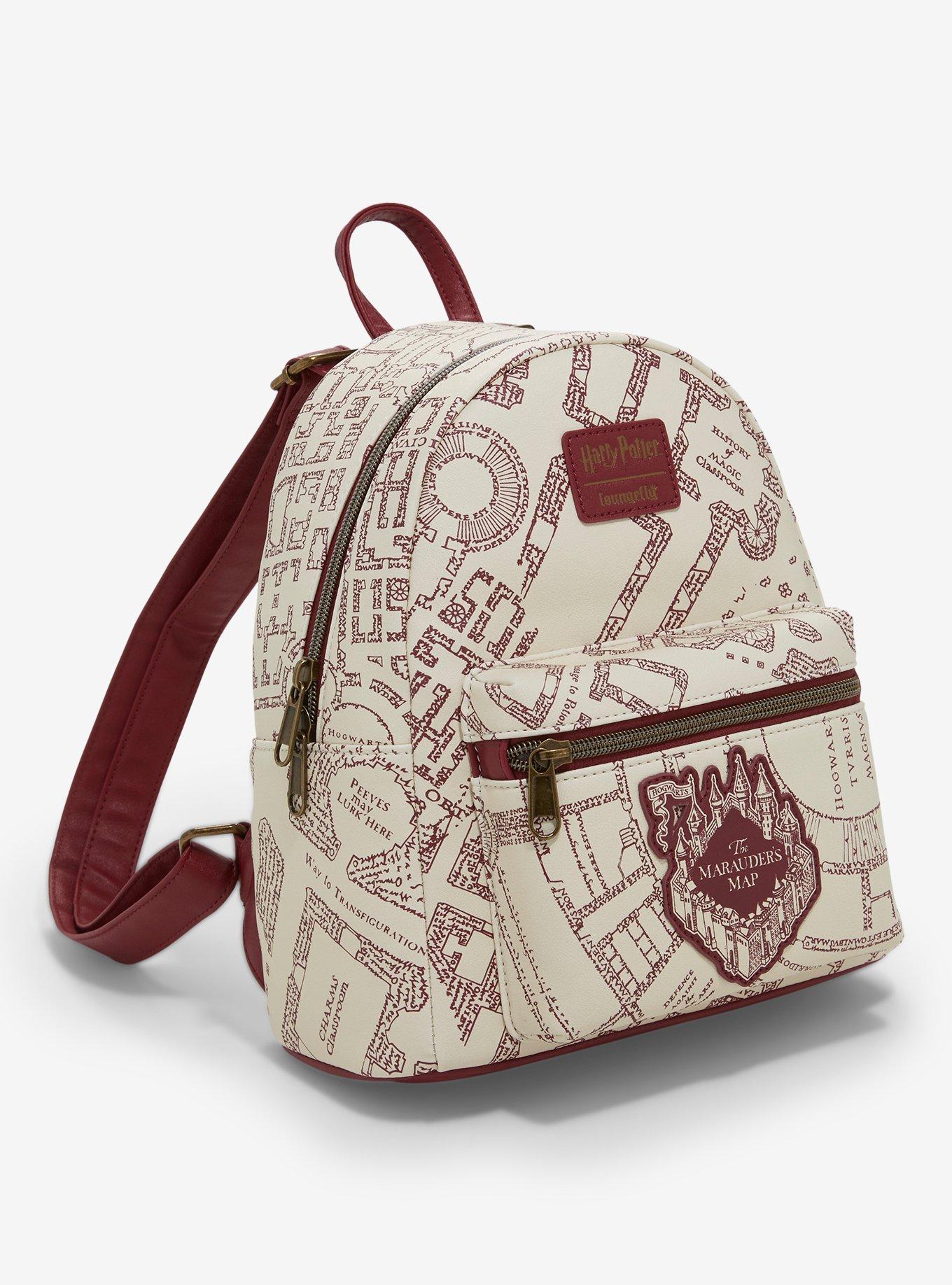 Loungefly Harry Potter Maroon Marauder's Map Mini Backpack, , alternate