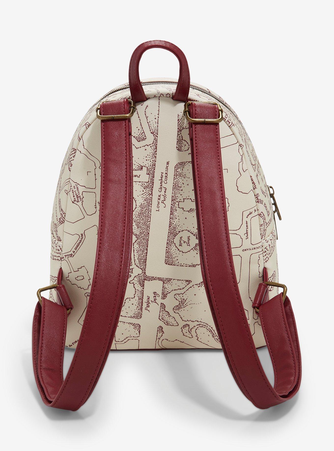 Loungefly Harry Potter Maroon Marauder's Map Mini Backpack, , alternate