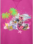 Disney Minnie Mouse and Daisy Duck Hot Pink Beach Crewneck — BoxLunch Exclusive, PURPLE, alternate