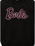 Barbie Rhinestone Logo Women's Crewneck - BoxLunch Exclusive, BLACK, alternate