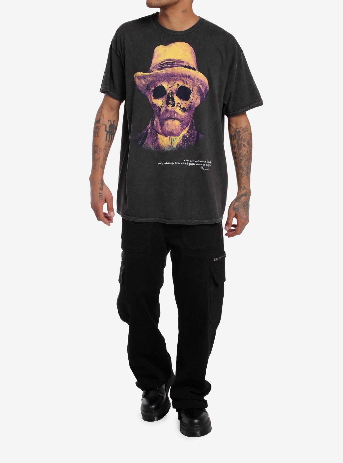 Social Collision® Vincent Van Gogh Skull Quote T-Shirt, BLACK, alternate