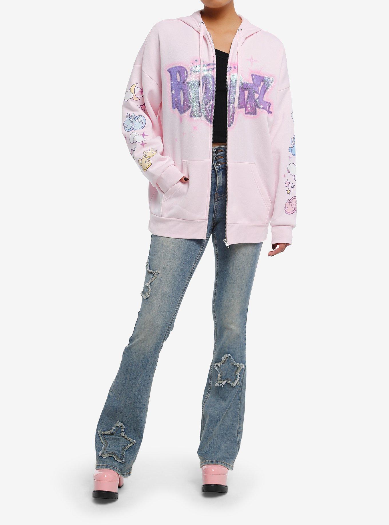 Bratz Slumber Party Girls Oversized Hoodie, MULTI, alternate