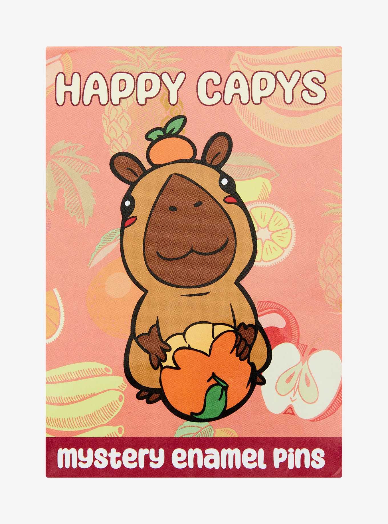 Happy Capys Capybara Blind Bag Enamel Pin - BoxLunch Exclusive, , hi-res