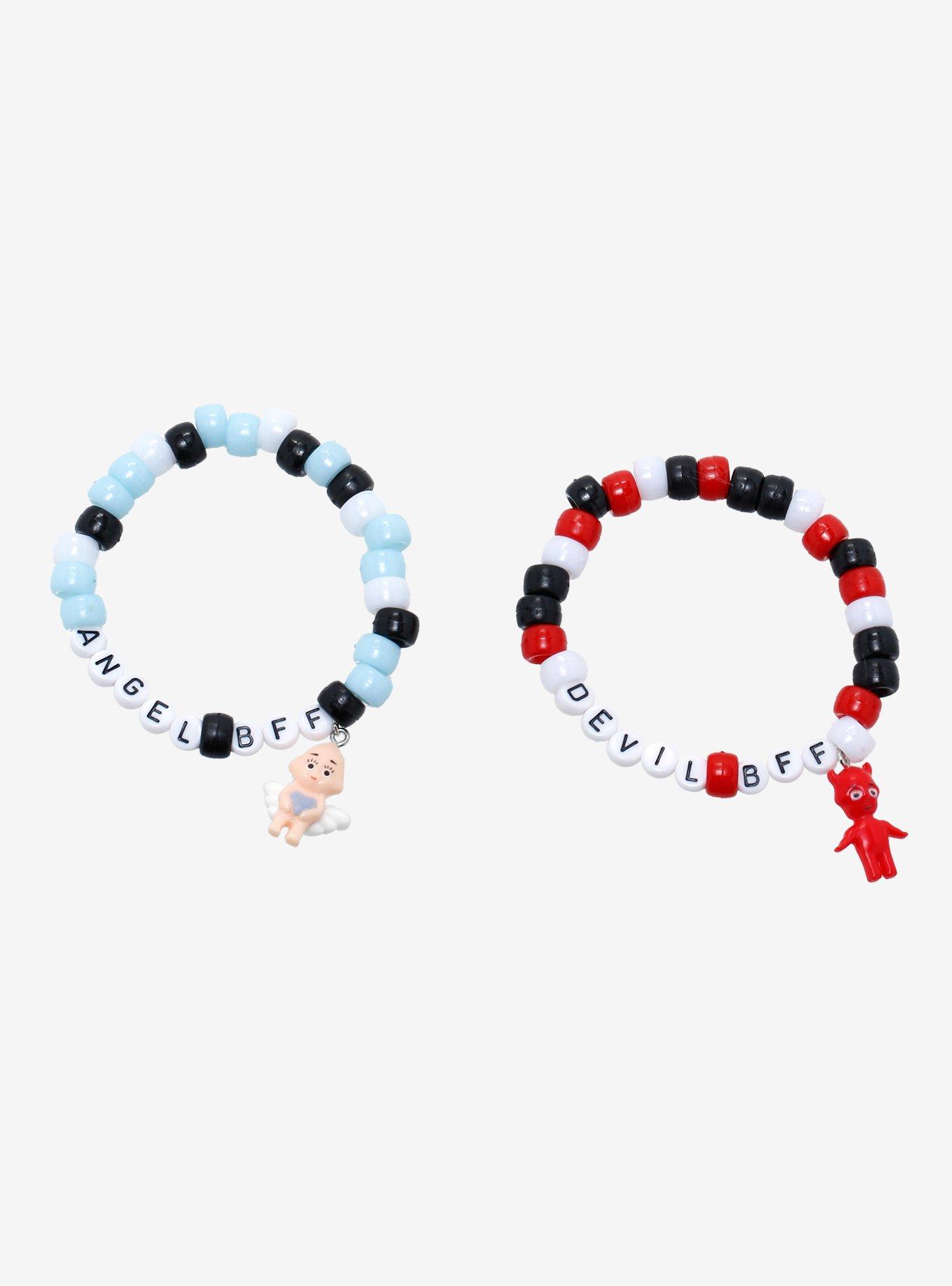 Angel & Devil Baby Best Friend Beaded Bracelet Set, , hi-res