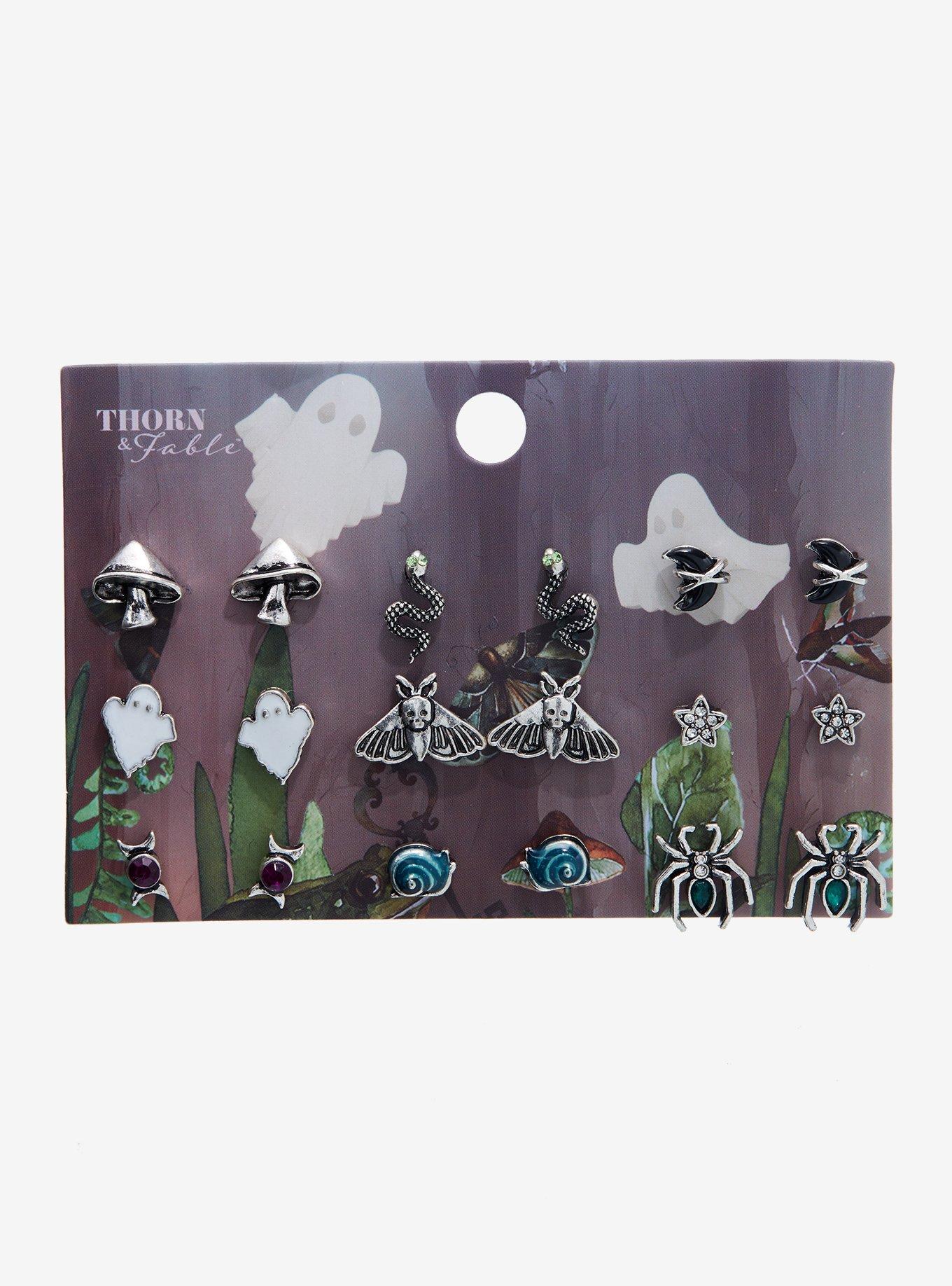 Thorn & Fable Ghost Forest Stud Earring Set, , alternate