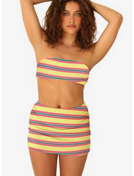 Dippin' Daisy's Lucky Swim Skirt Cover-Up Y2K Stripe, , hi-res