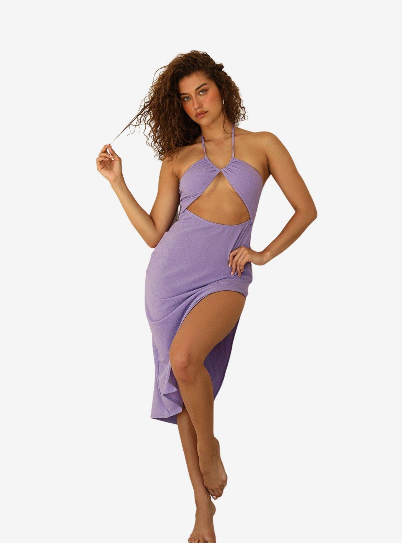 Dippin' Daisy's That's Hot Dress Cover-Up Bedazzled Lilac, PURPLE, alternate