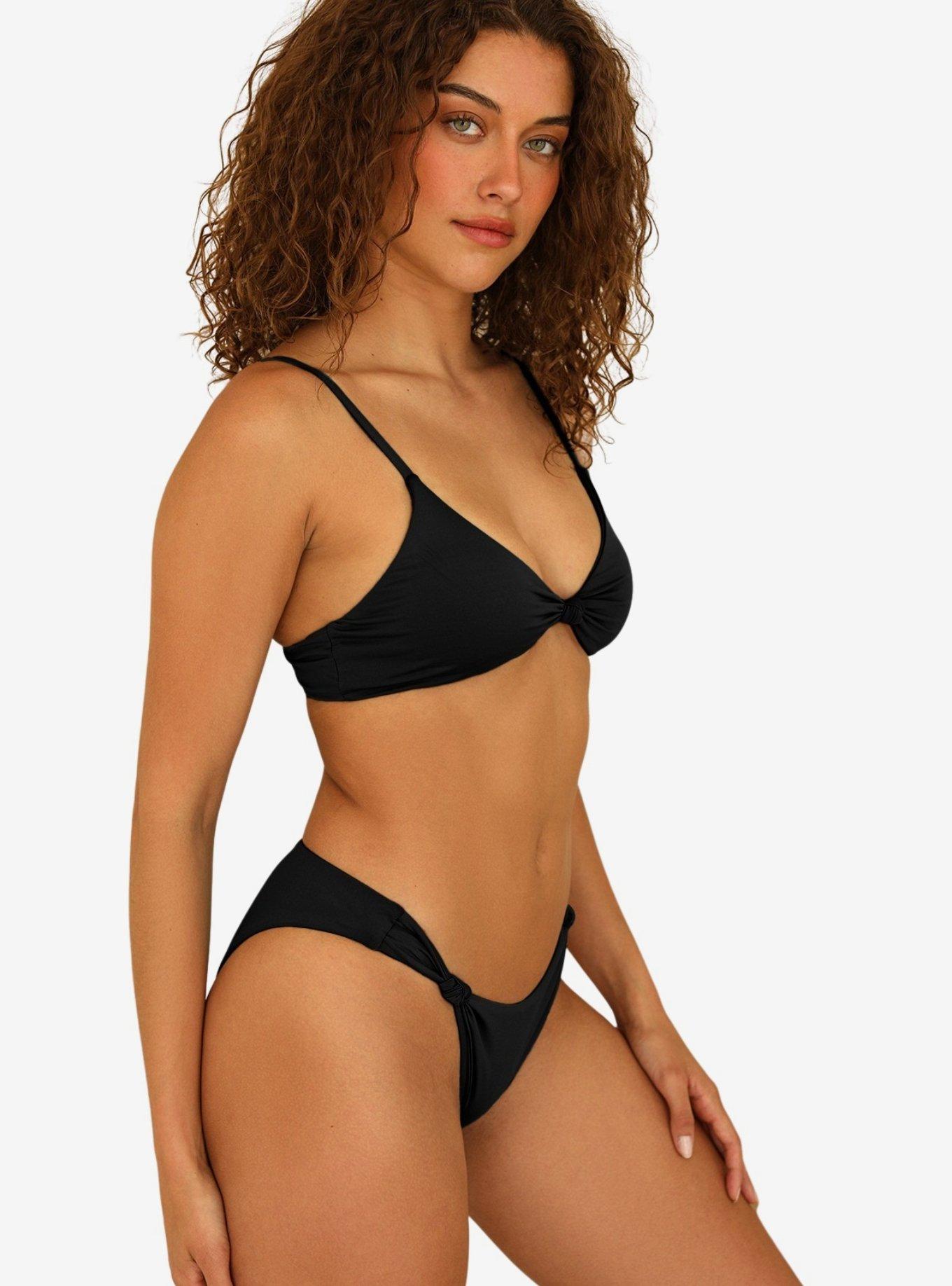 Dippin' Daisy's Quinn Swim Bottom Black, , hi-res