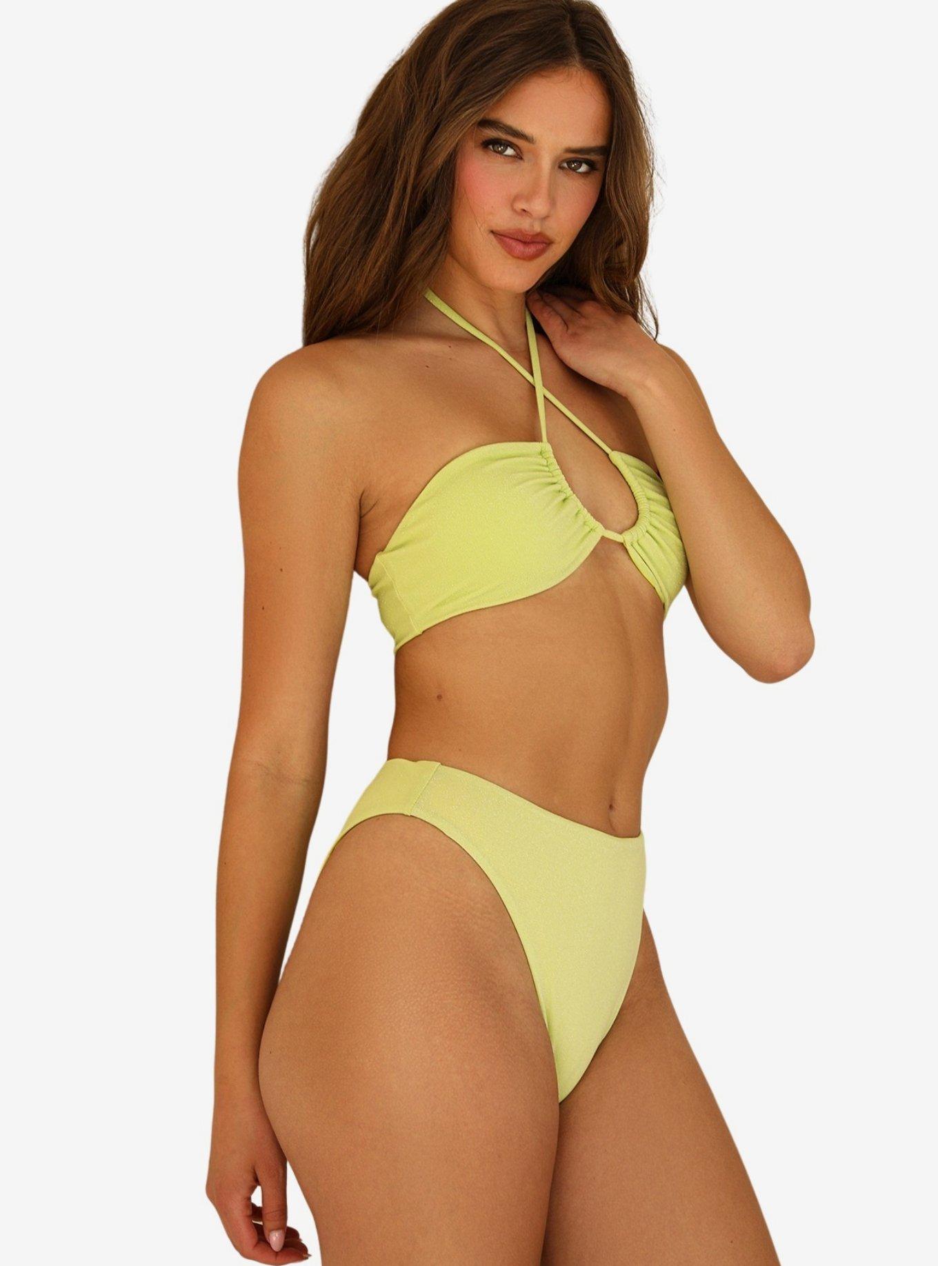 Dippin' Daisy's Amalfi Swim Top Lime Green, GREEN, alternate