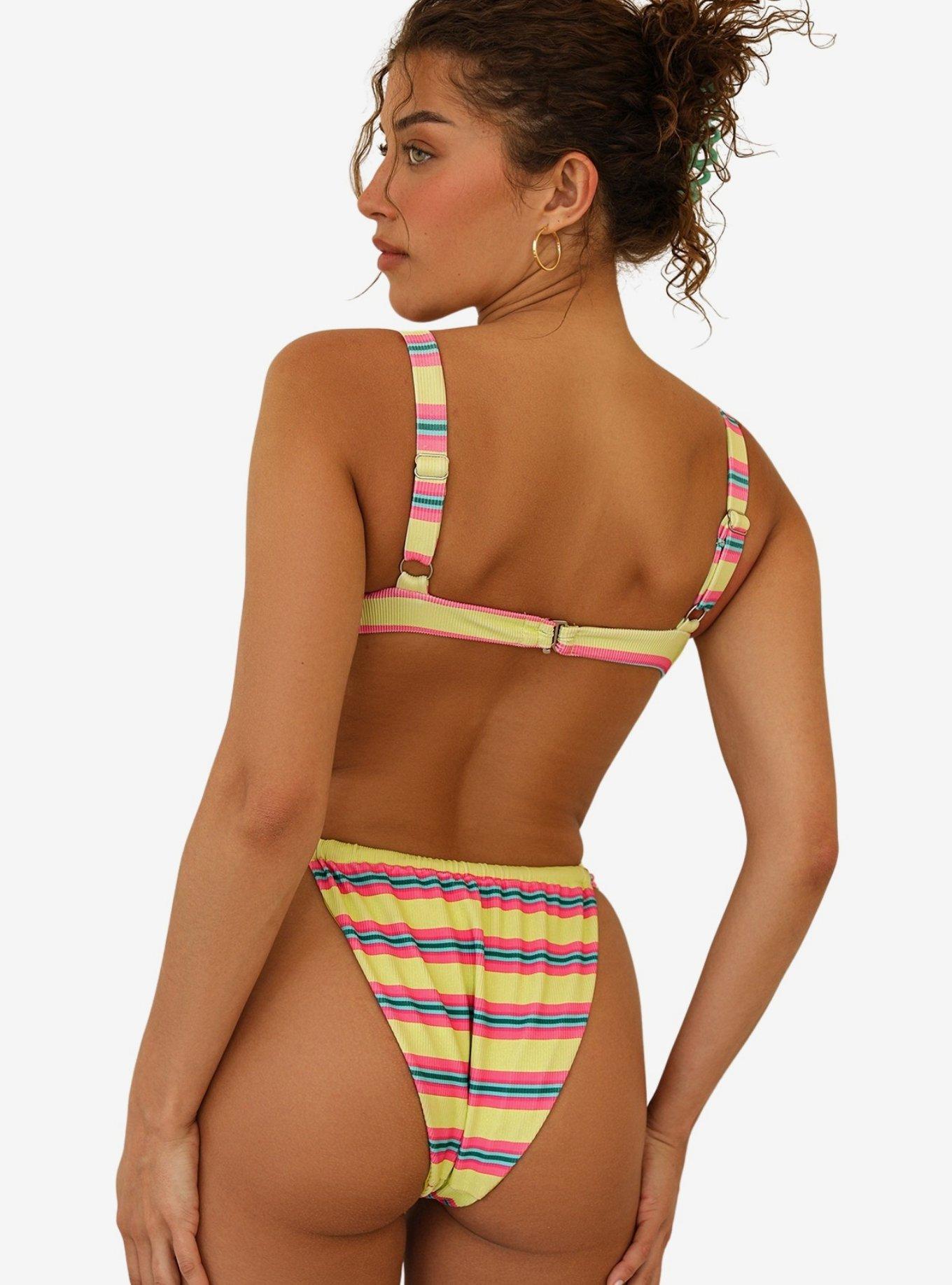 Dippin' Daisy's Tides Swim Top Y2K Stripe, MULTI, alternate - view 2