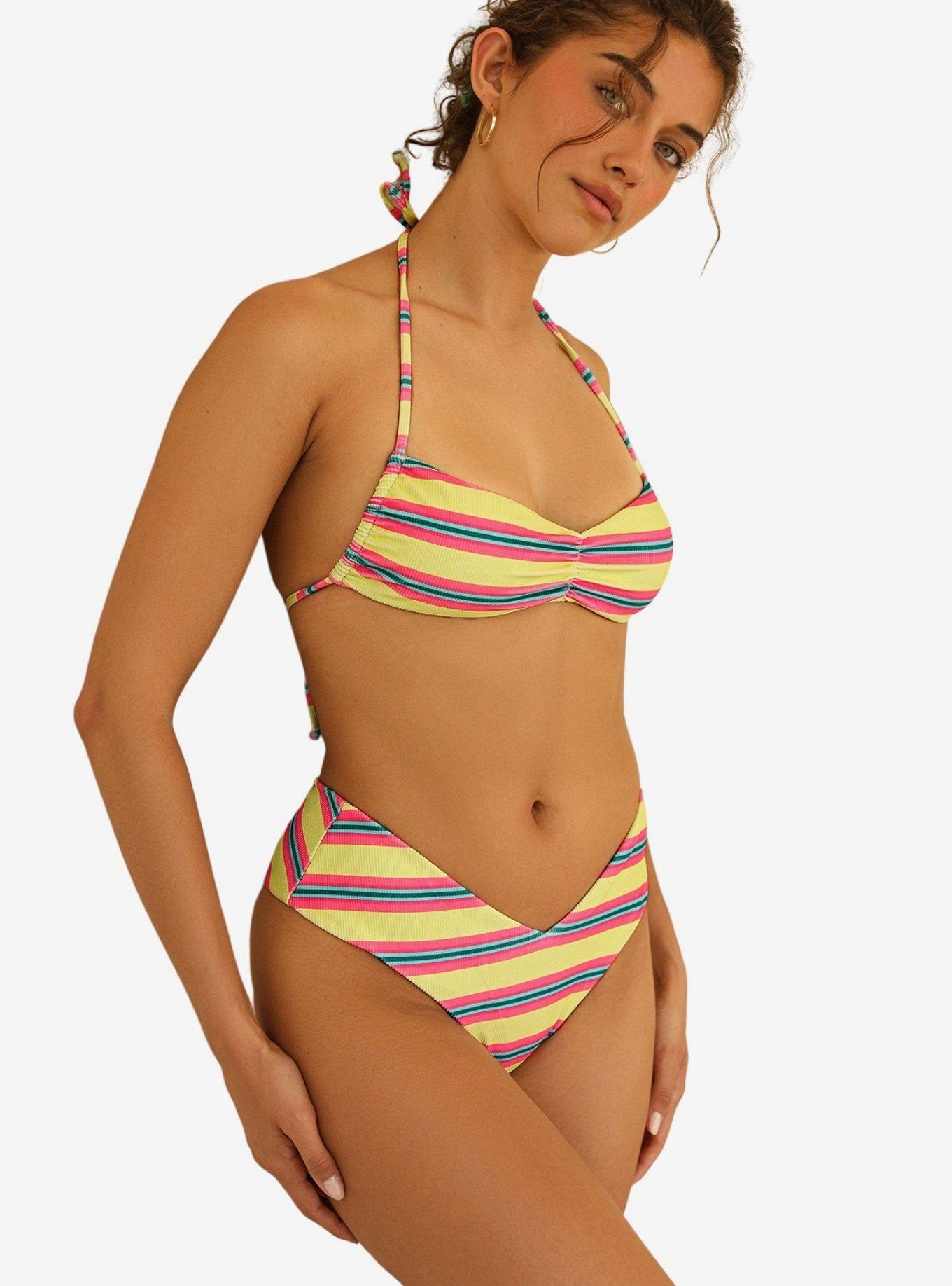 Dippin' Daisy's Genie Swim Bottom Y2K Stripe, MULTI, alternate