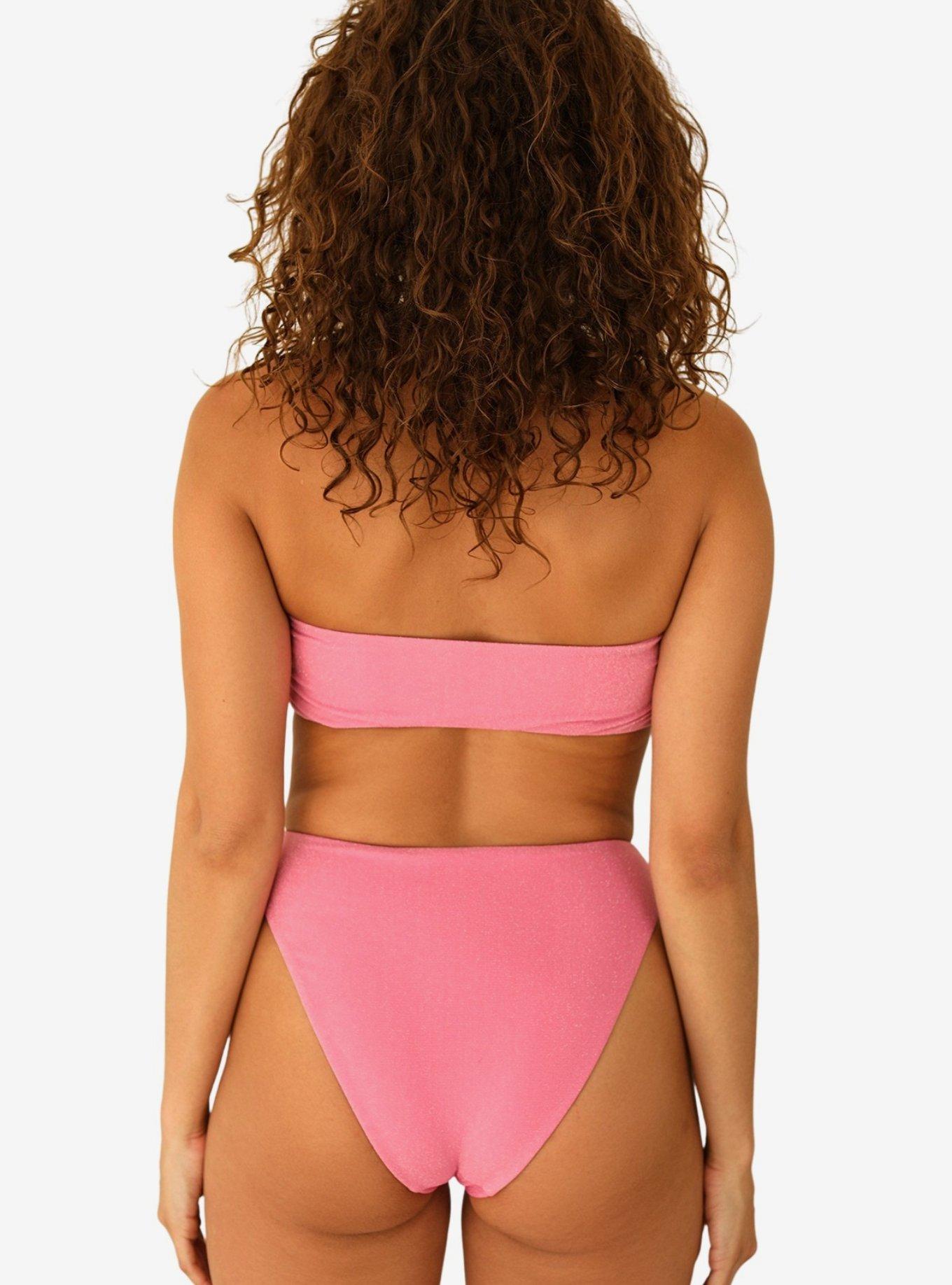 Dippin' Daisy's Seashore Swim Bottom Candy Sparkle, PINK, alternate