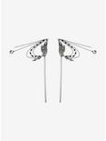 Social Collision Wing Chains Hair Stick Set, , alternate