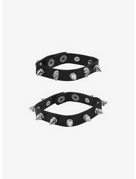Social Collision® Spike Skull Bracelet Set, , hi-res