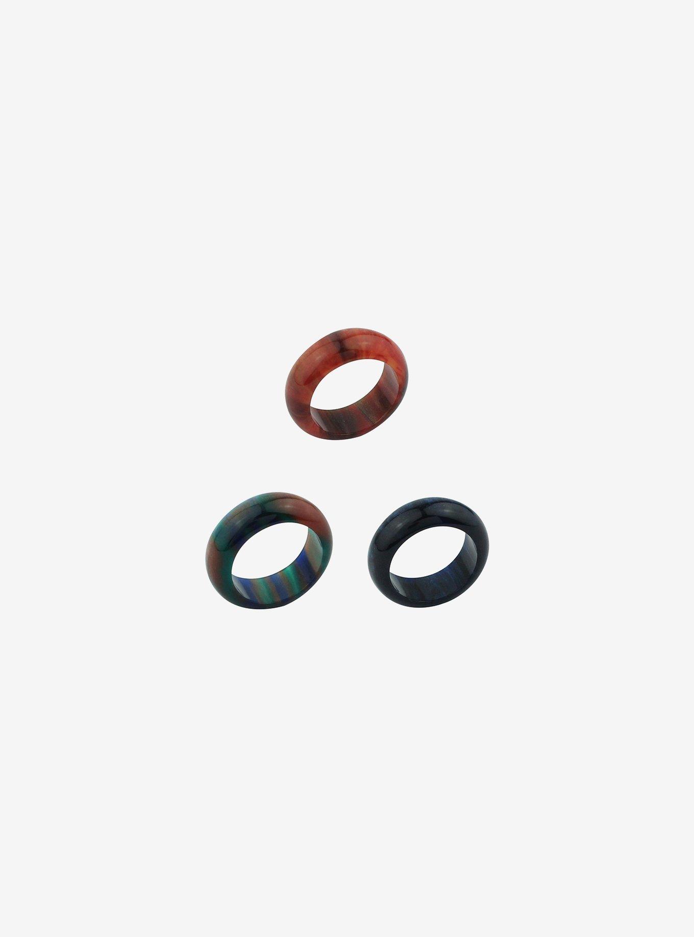 Thorn & Fable Autumn Shimmer Ring Set, , alternate