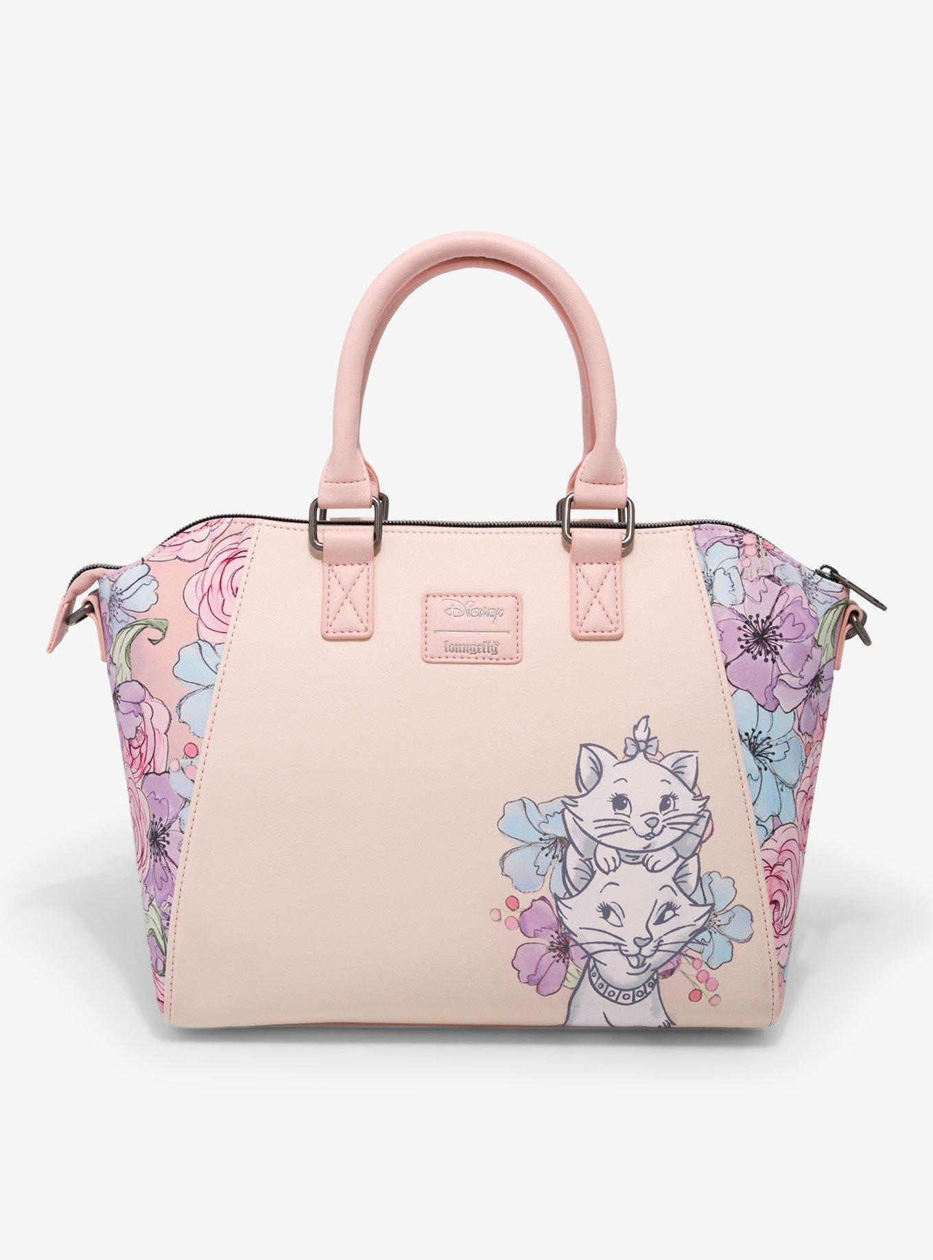 Loungefly Disney The Aristocats Marie & Duchess Floral Satchel Bag, , alternate