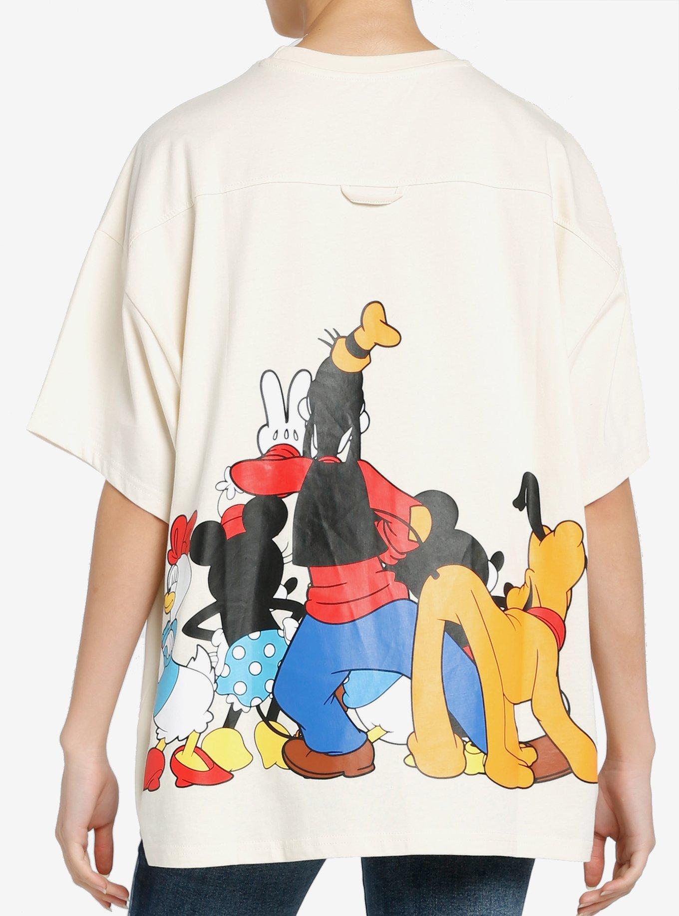 Disney Mickey Mouse And Friends Front & Back Group Oversized T-Shirt, MULTI, alternate