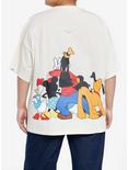 Disney Mickey Mouse And Friends Front & Back Group Oversized T-Shirt Plus Size, MULTI, alternate