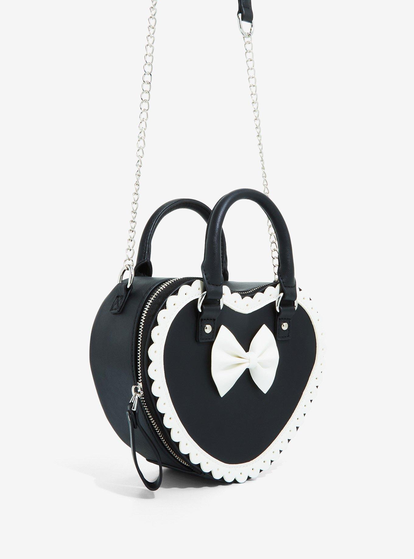 Black Heart Lolita Crossbody Bag, , alternate