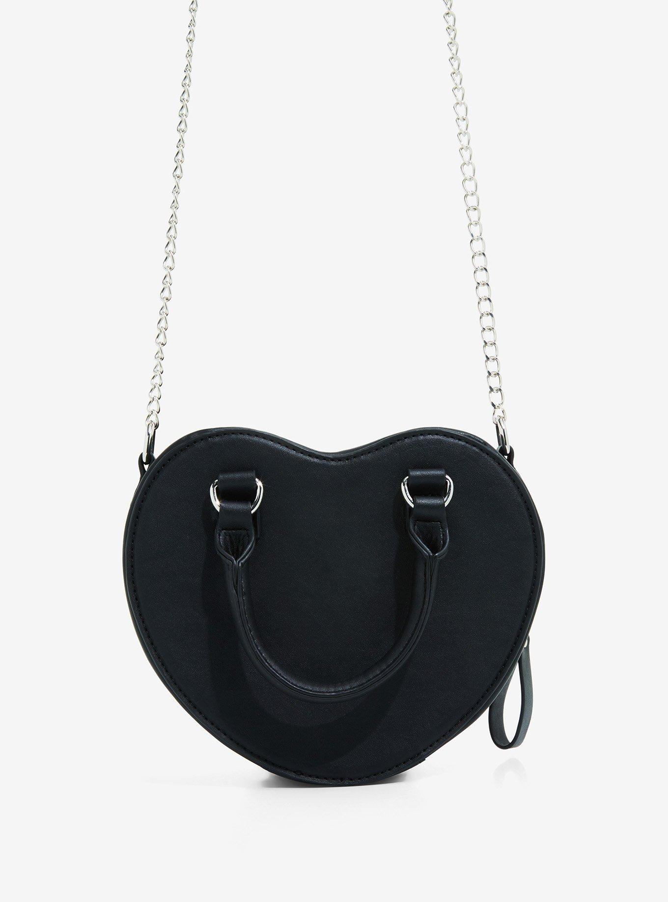 Black Heart Lolita Crossbody Bag, , alternate