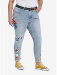 Disney Mickey Mouse And Friends Mom Jeans With Belt Plus Size, MULTI, alternate