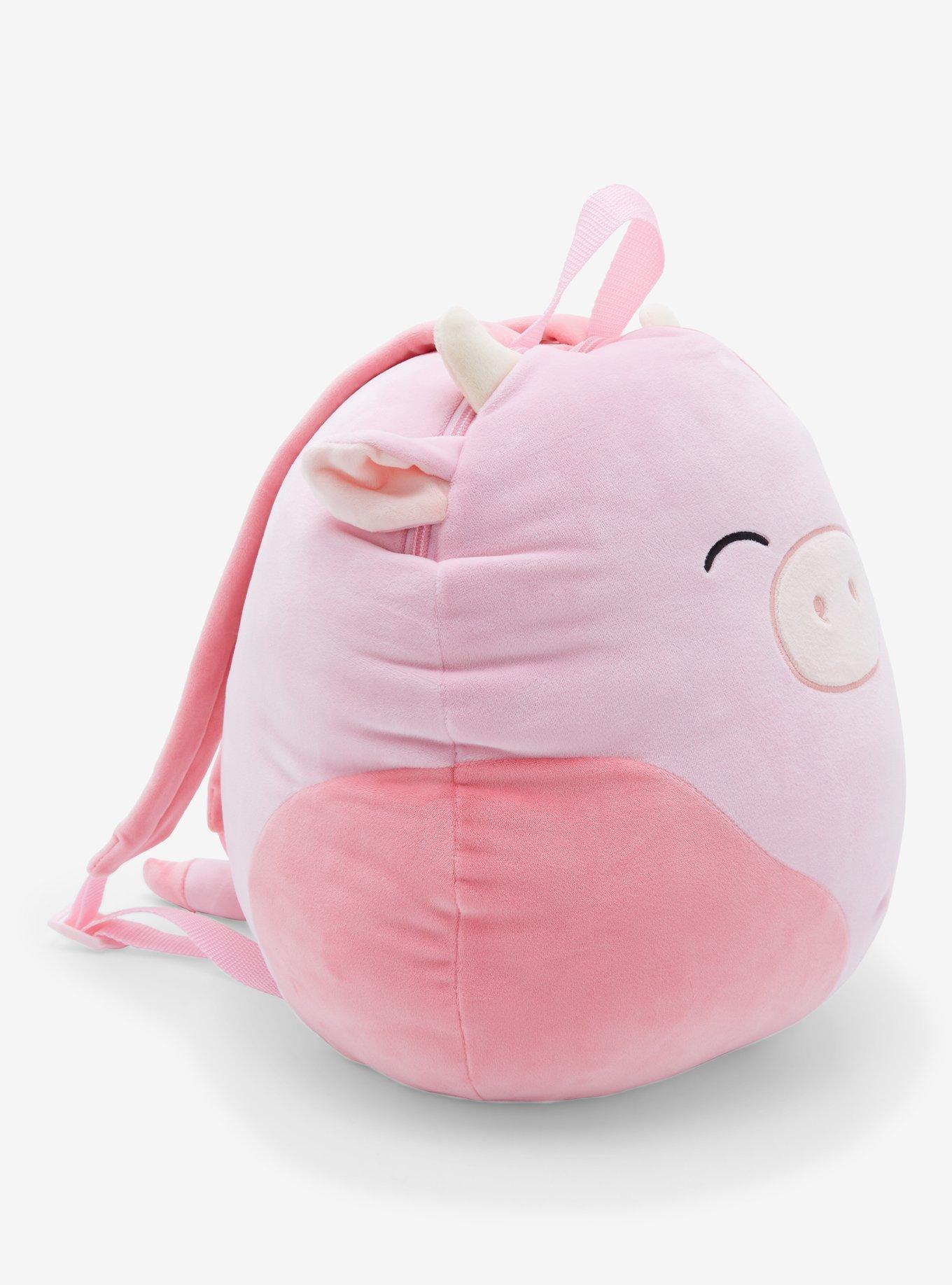 Squishmallows Strawberry Cow Plush Backpack, , alternate