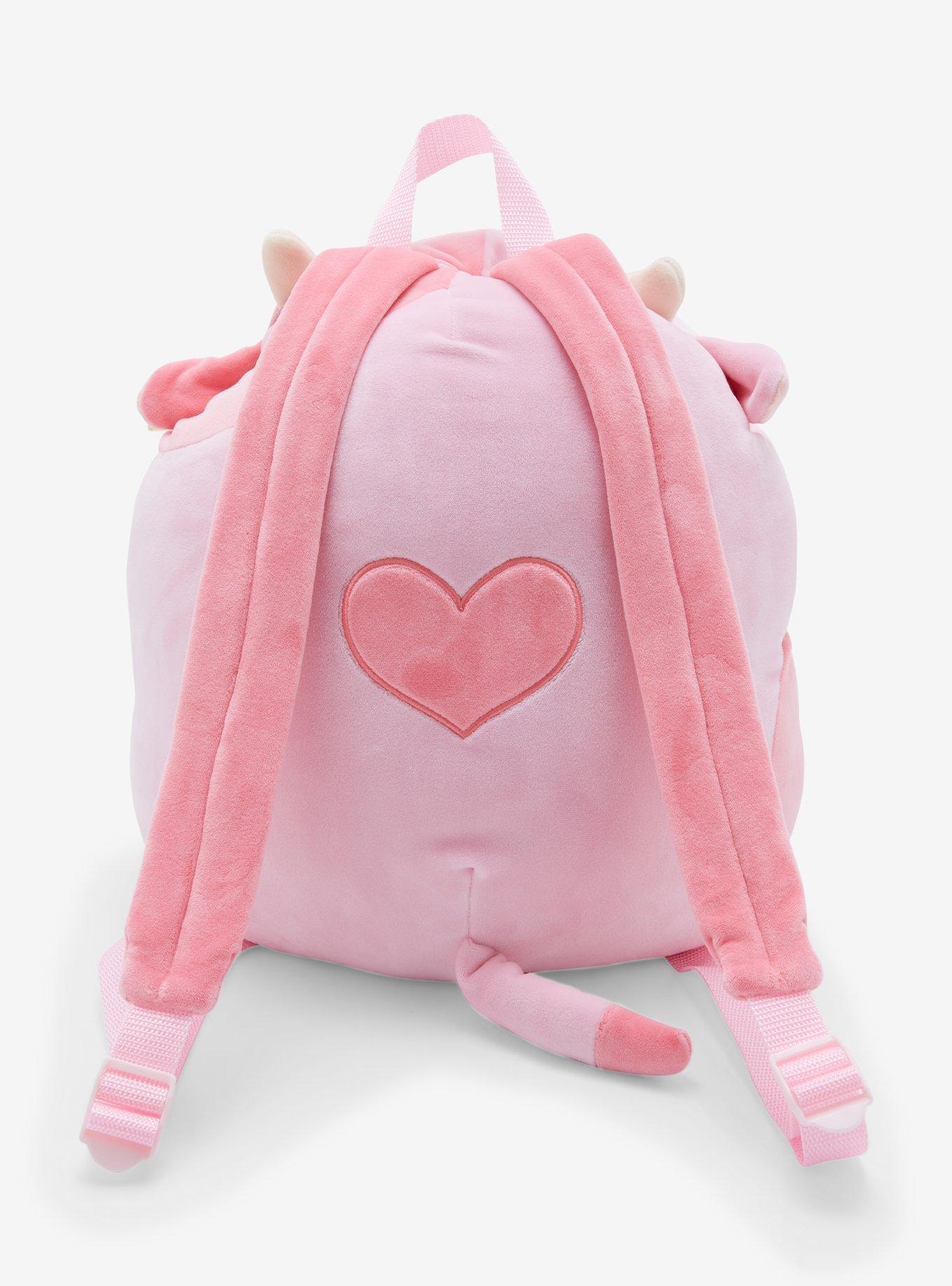 Squishmallows Strawberry Cow Plush Backpack, , alternate