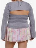 Thorn & Fable Butterfly Halter Shrug Girls Long-Sleeve Top Plus Size, PINK, alternate