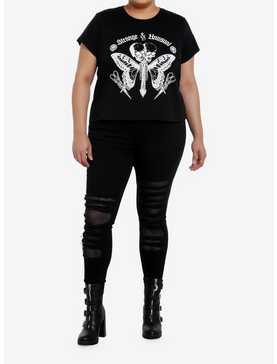 Cosmic Aura Strange & Unusual Glow-In-The-Dark Girls Crop T-Shirt Plus Size, , hi-res