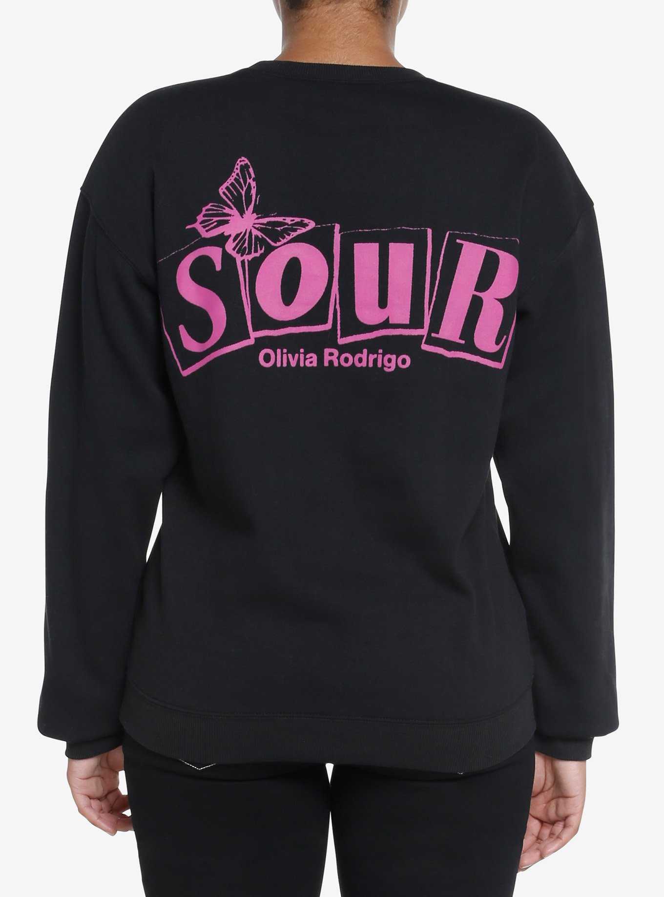 Olivia Rodrigo Sour Butterfly Portrait Girls Sweatshirt, , hi-res