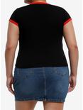 Social Collision Cherry Baby Girls Ringer T-Shirt Plus Size, RED, alternate