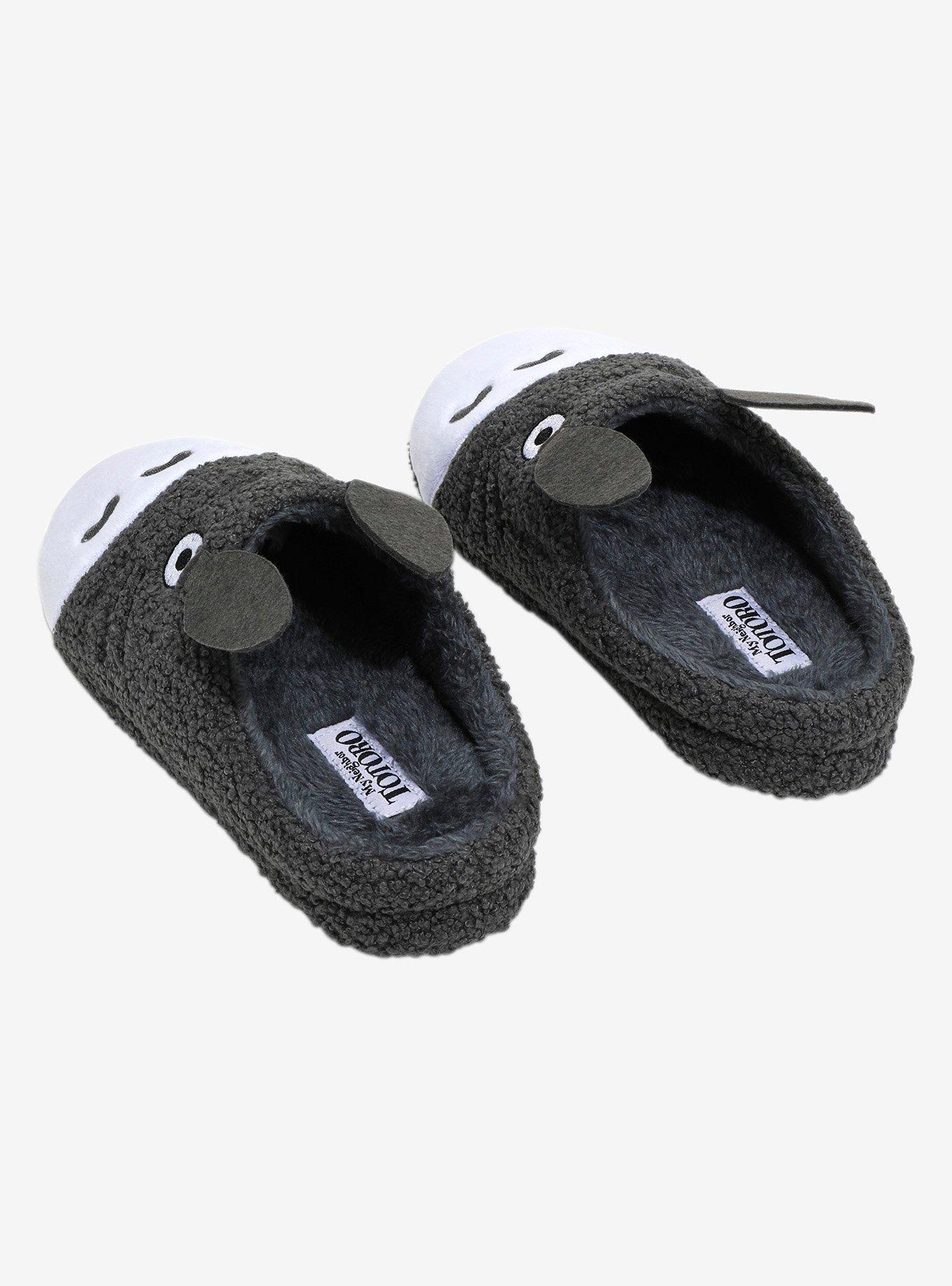 Studio Ghibli My Neighbor Totoro Figural Women's Sherpa Slippers - BoxLunch Exclusive, LIGHT GREY, alternate