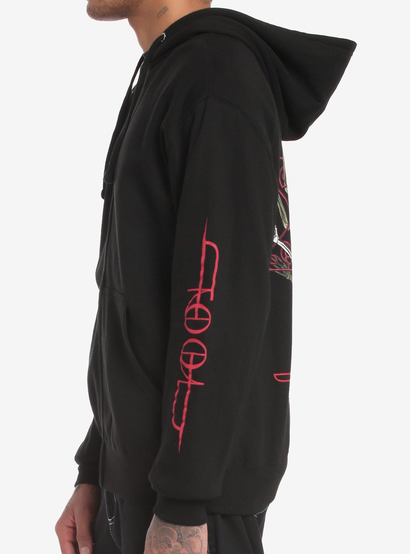 Tool Fear Inoculum Skeleton Hoodie, BLACK, alternate