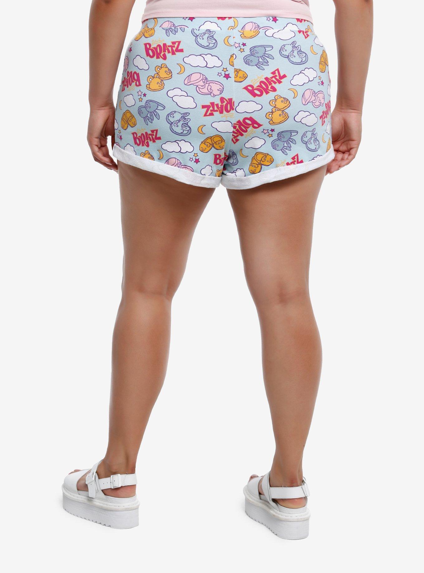 Bratz Slumber Party Girls Lounge Shorts Plus Size, , hi-res