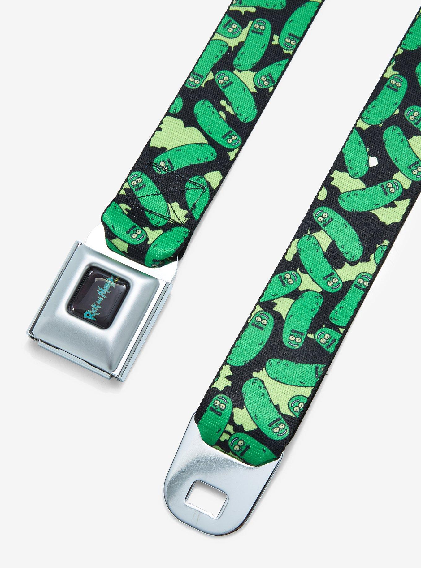 Rick & Morty Pickle Rick Seatbelt Belt, , alternate