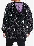 Chococat Celestial Knit Hooded Girls Cardigan Plus Size, , alternate