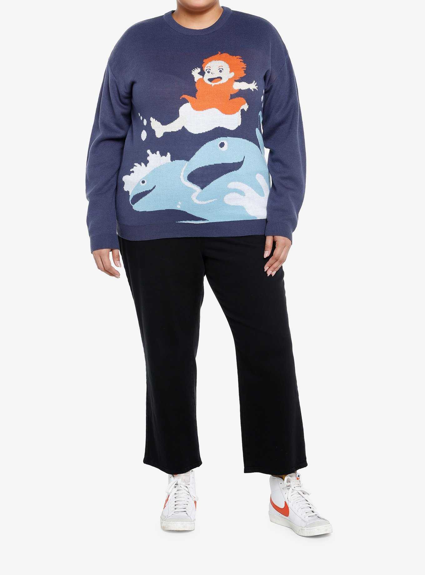 Studio Ghibli Ponyo Fish Girls Sweater Plus Size, , hi-res