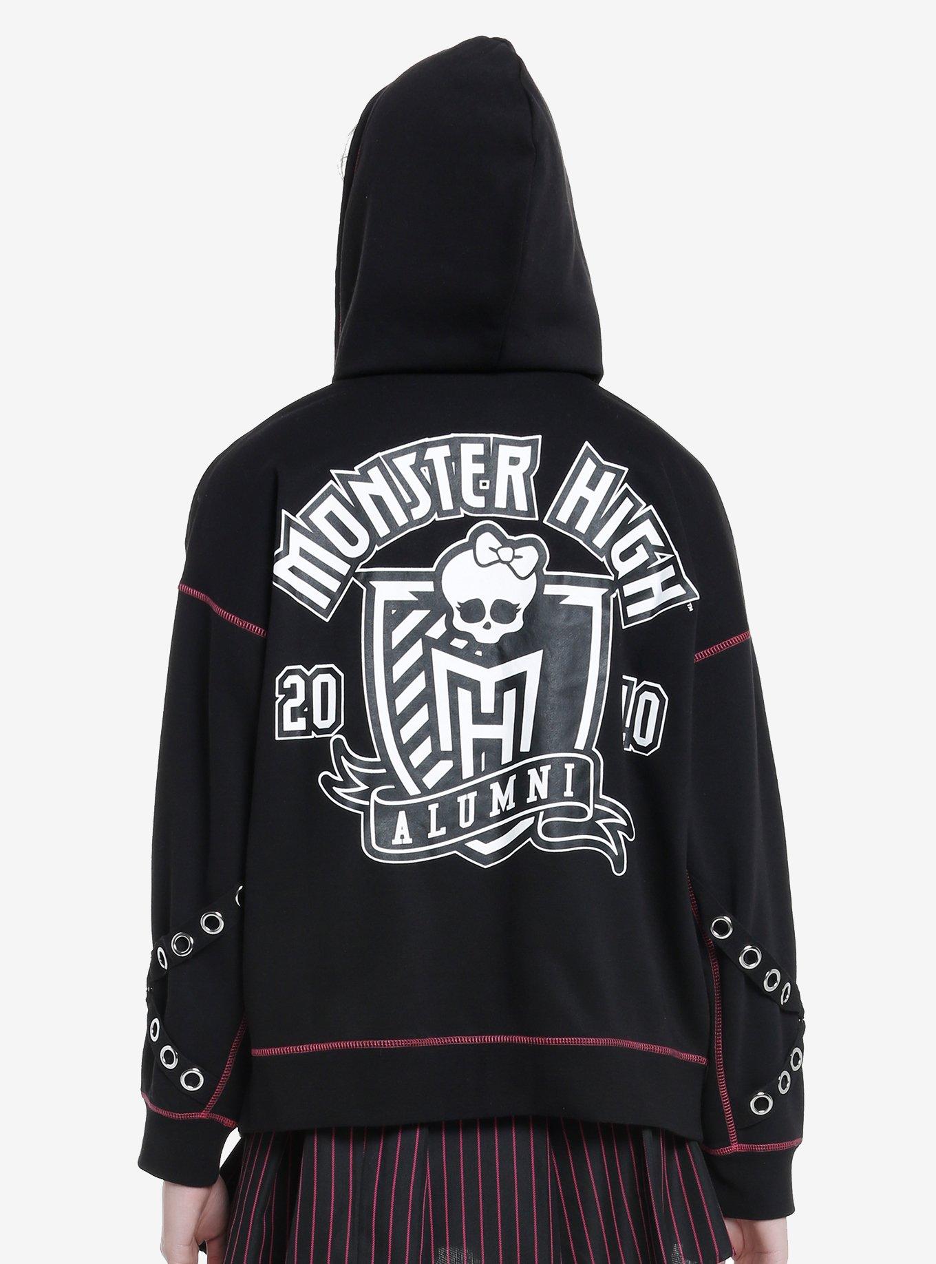 Monster High Grommet Sleeve Girls Hoodie, MULTI, alternate