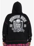 Monster High Grommet Sleeve Girls Hoodie Plus Size, MULTI, alternate
