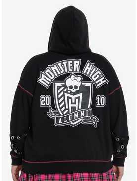 Monster High Grommet Sleeve Girls Hoodie Plus Size, , hi-res