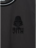 Star Wars Darth Vader Sith Ringer T-Shirt - BoxLunch Exclusive, CHARCOAL, alternate