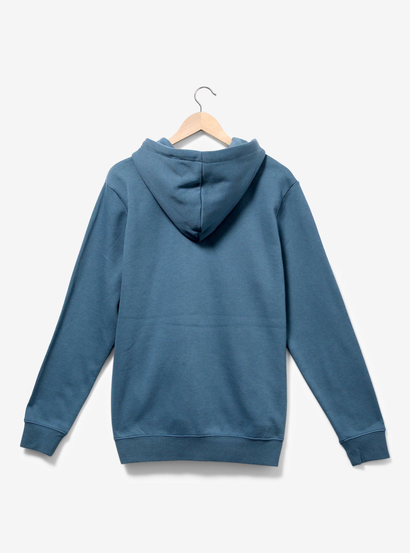 Disney Logo Blue Zip Hoodie — BoxLunch Exclusive, LIGHT BLUE, alternate