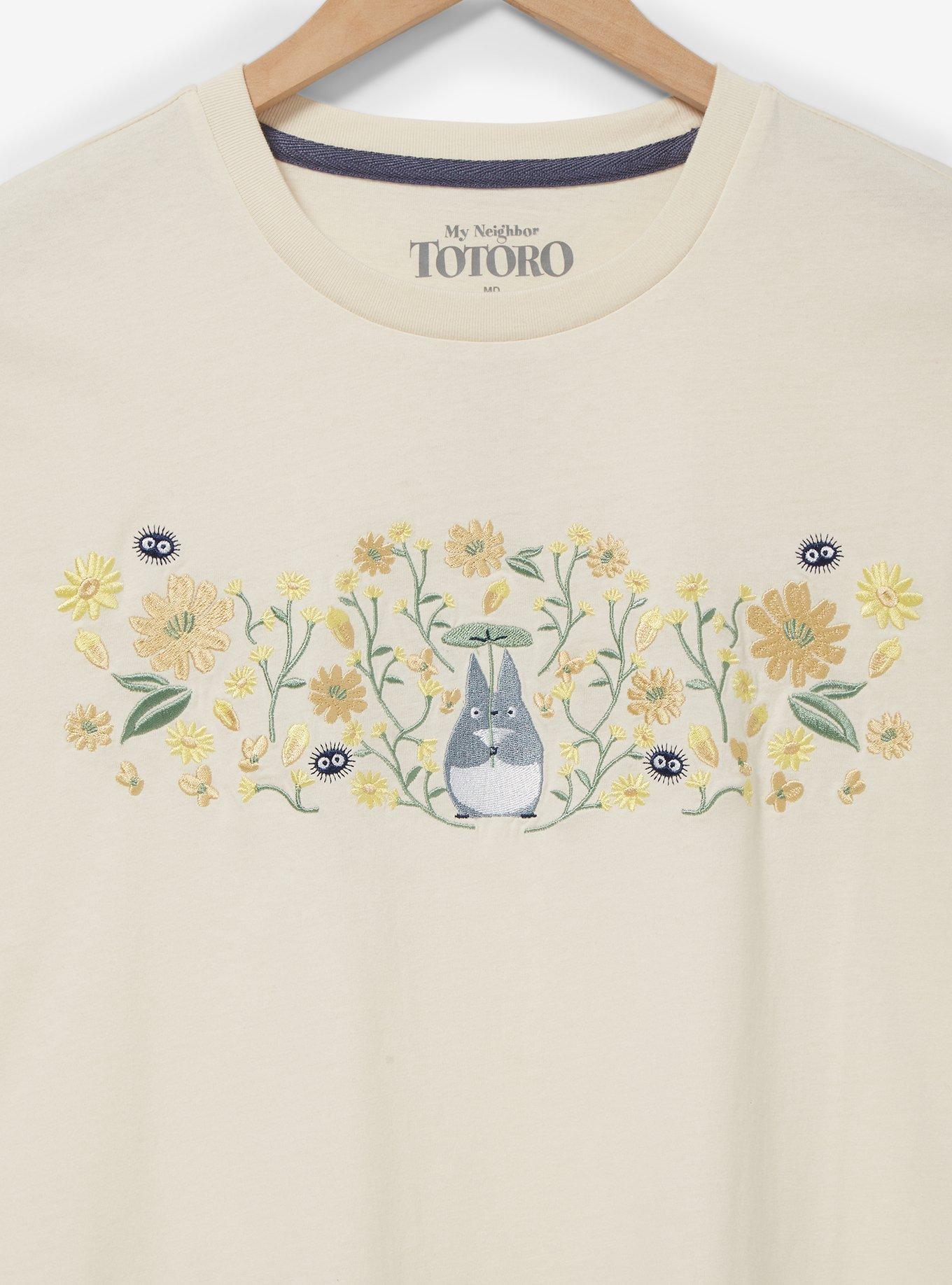 Studio Ghibli My Neighbor Totoro Floral Women's T-Shirt - BoxLunch Exclusive, OFF WHITE, alternate